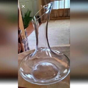 Elegant Crystal Glass Red Wine Decanter